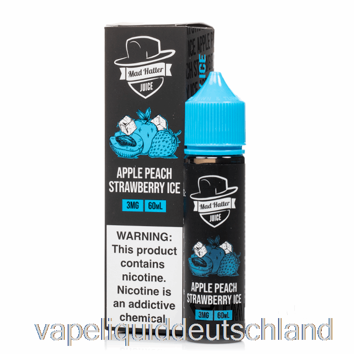 Apfel-Pfirsich-Erdbeer-Eis - Mad Hatter - 60 Ml 6 Mg Vape Deutschland